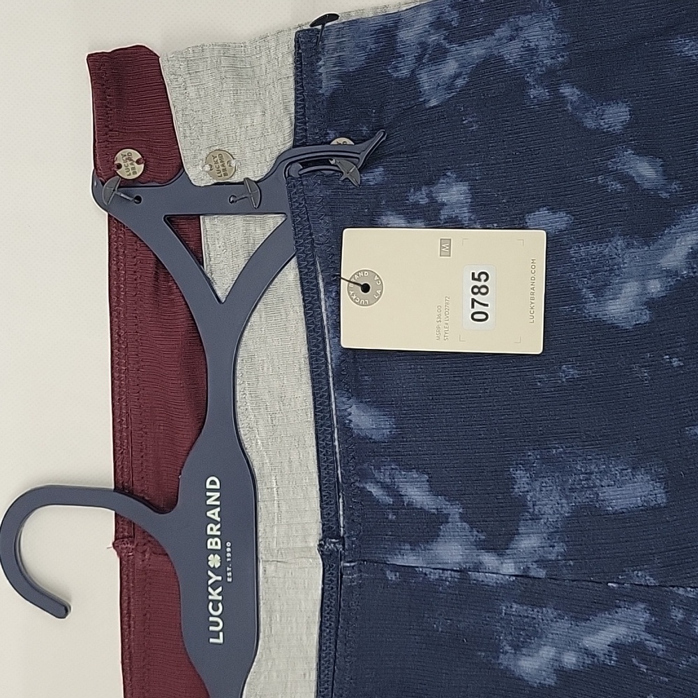 Lucky Brand Women's Boyshorts Set - Blue, Gray, Red - Picture 2 of 6